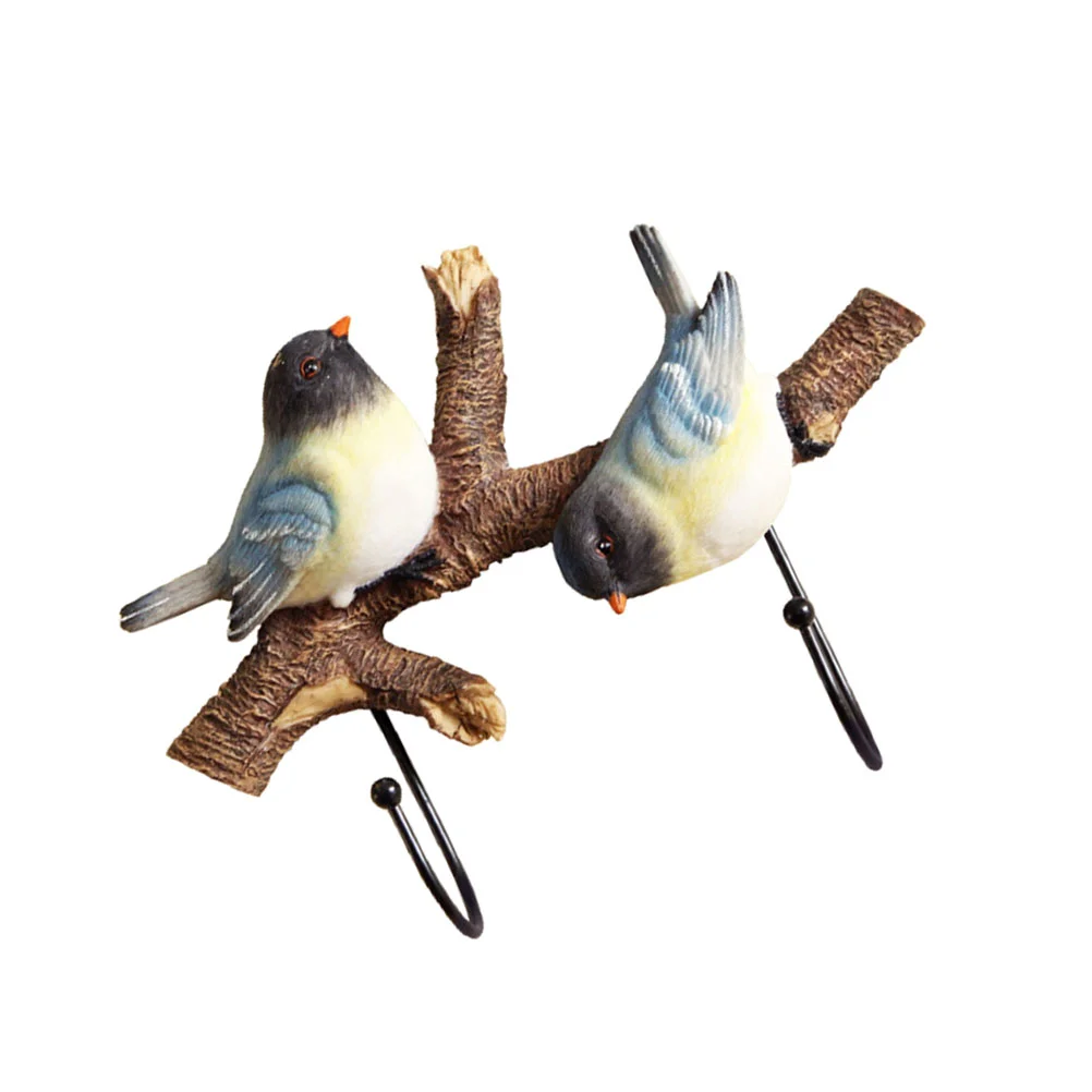 

Hooks Wall Coat Hanger Hook Rack Towel Bird Key Branch Mounted Kitchen Birdsdoor Robe Holder Entryway Hangers Bathroom Adhesive