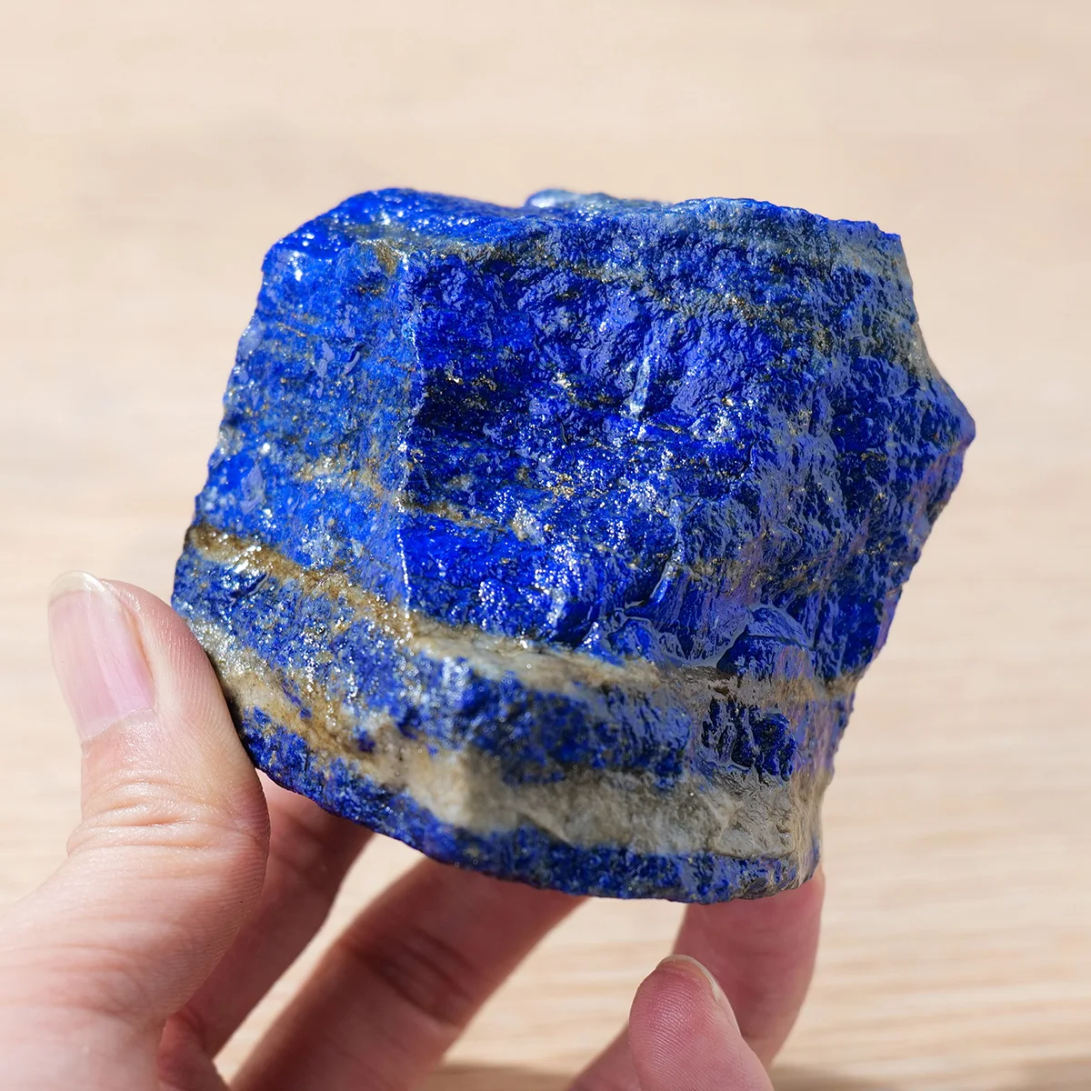 

Большой необработанный лазурит Apengshi 1 кг