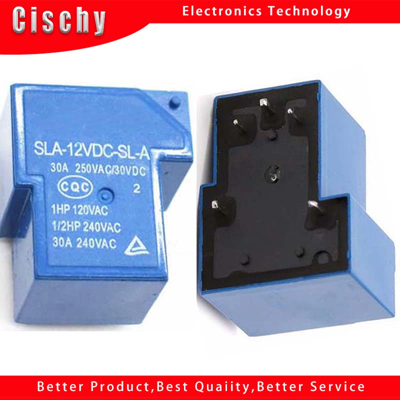 2 шт./лот реле SLA-05VDC-SL-A SLA-09VDC-SL-A SLA-12VDC-SL-A SLA-24VDC-SL-A 5 в 9 12 В 24 30 А 4-контактный T90 |