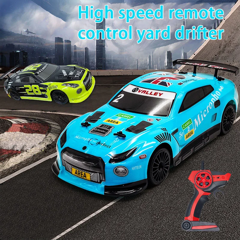 

1:14 Four Wheel Drive Remote Control Car 2.4G High Speed Drift Remote Control Racing Car with LED Light Boy Car Toy Gift