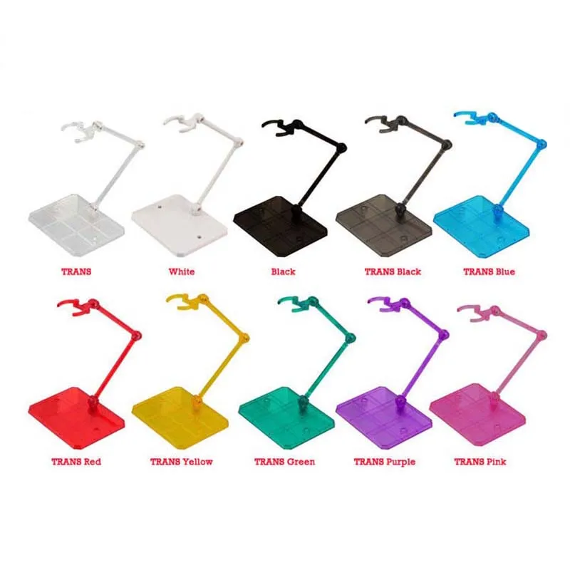 

10Pcs Action Figure Stand Anime Doll Model Display Stand Base Saint Seiya Pedestal For SH Figuart Robot 1/144 HG/RG/SD/SHF Toy