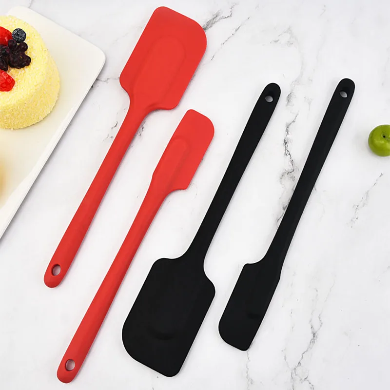 

Thickened Heat-resistant Round Handle Silicone Spatula Baking Cream Spatula Cake Butter Scraping Stirring Tool Baking Tools
