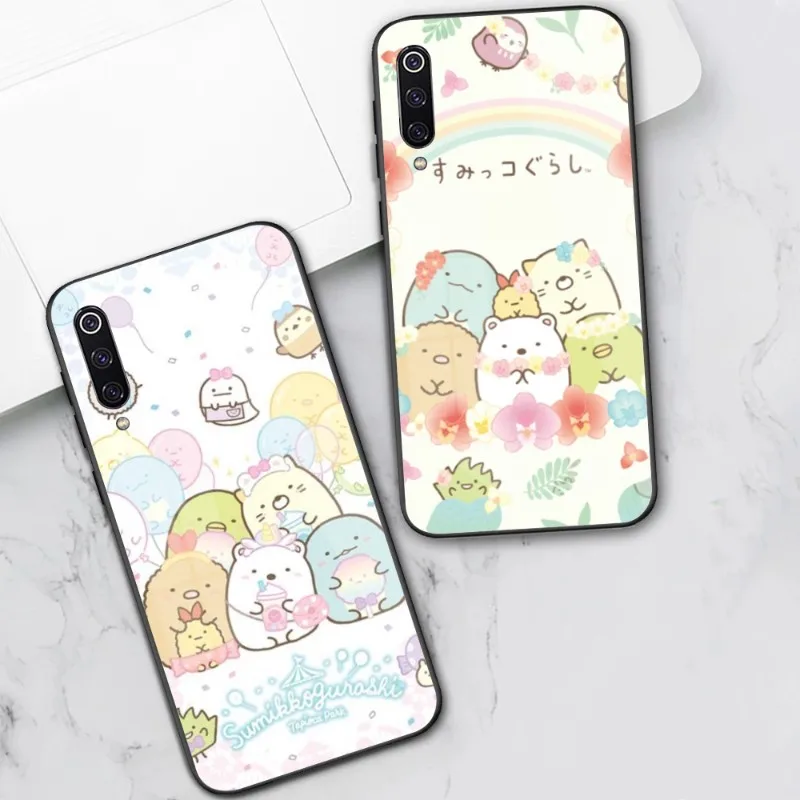 

Sumikko Gurashi милый чехол для телефона Xiaomi 13 12 11T 10 9 Lite Redmi Note 11 10 10S Pro 9 9A 8 PC стеклянный чехол для телефона