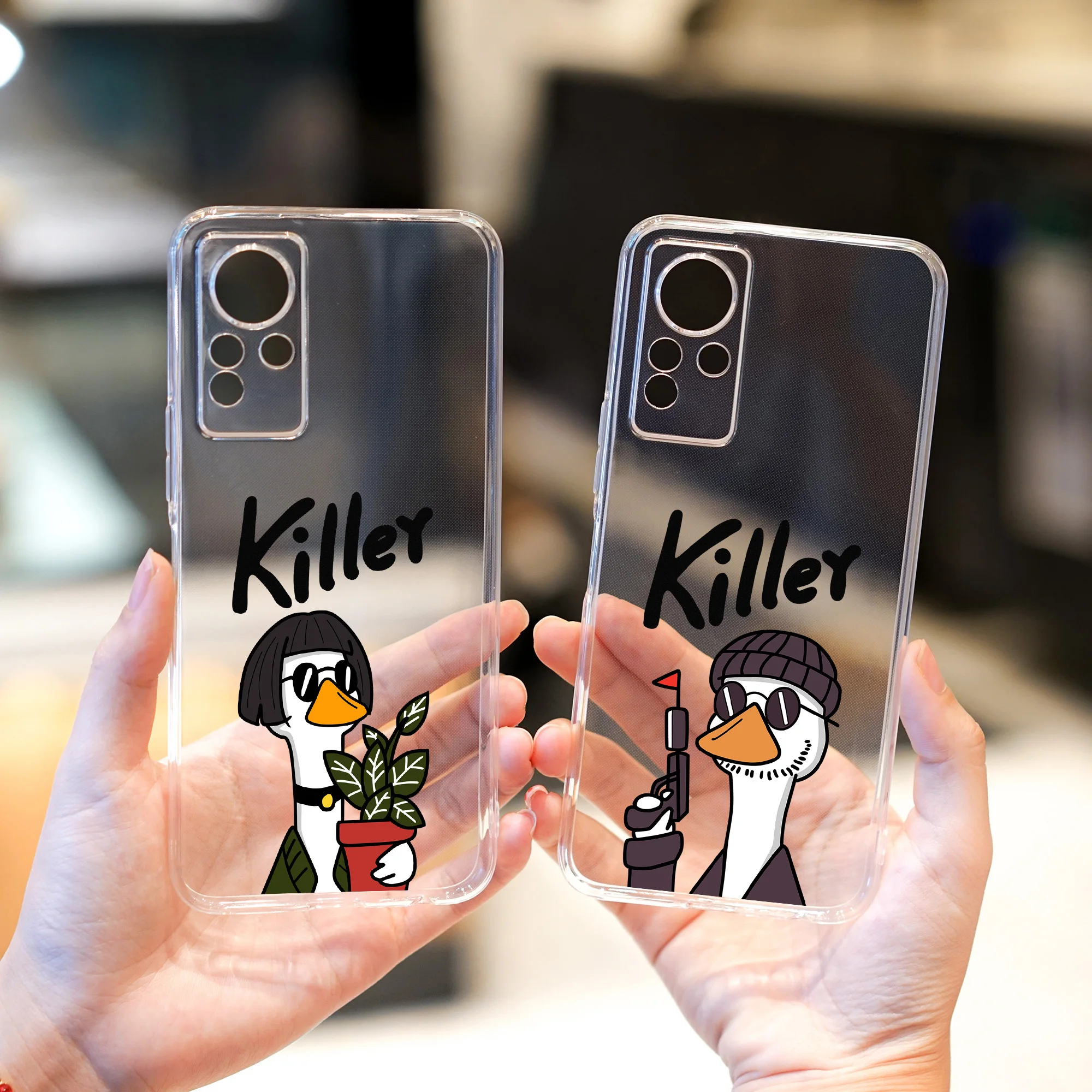 Чехол для пар Infinix Hot 12 12i мягкие прозрачные чехлы из ТПУ с мотивом фильма убийца