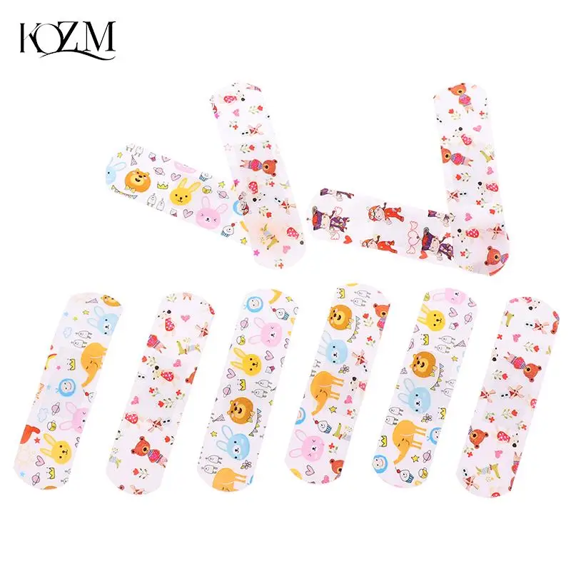 

50pcs/lot Cute Cartoon Band Aid Hemostasis Adhesive Bandages First Aid Emergency Kit Wound Plaster For Kids