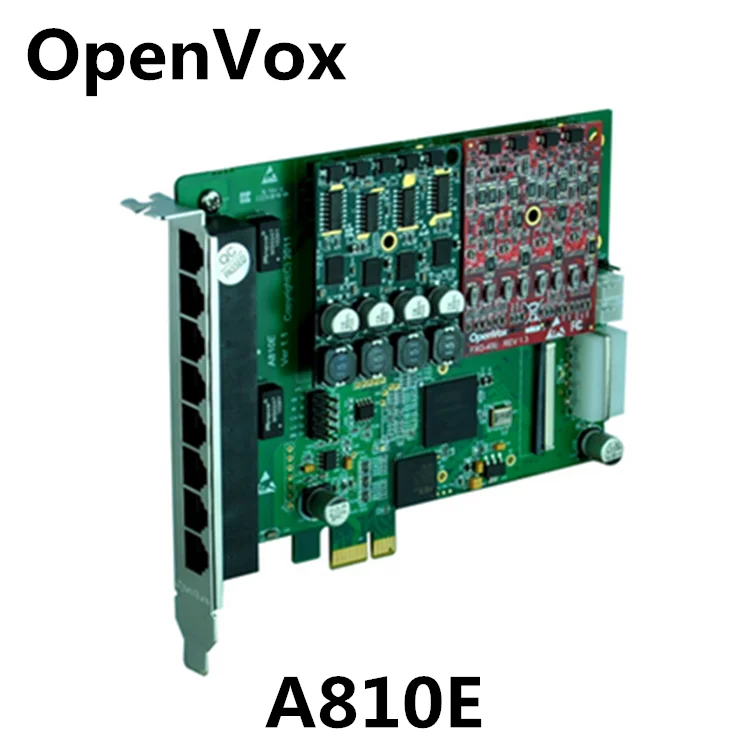 Asterisk 8-портовая карта FXS FXO PCI-E Аналоговая OpenVox A810E