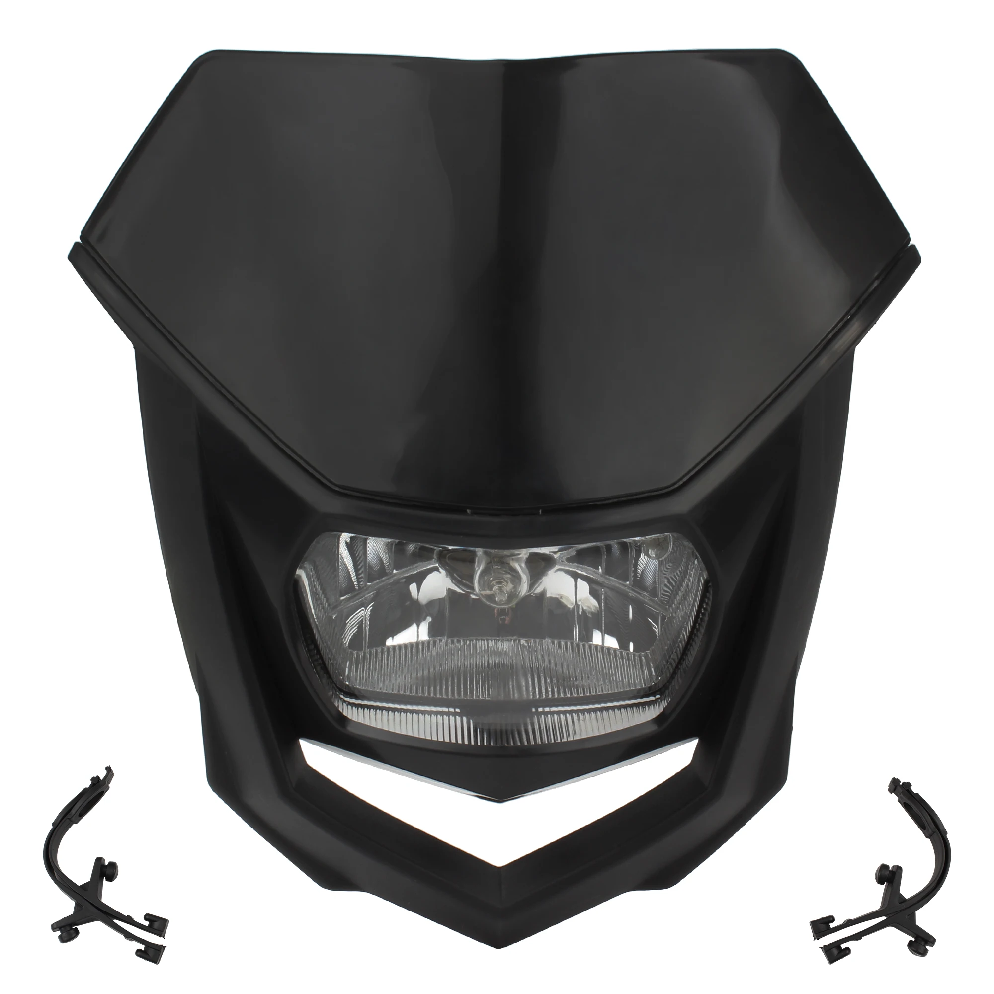 

Для KTM Moto мотоциклетная фара пластина маска эндуро мотокросс галогенная фара для Honda Yamaha Kawasaki Suzuki модифицированные детали
