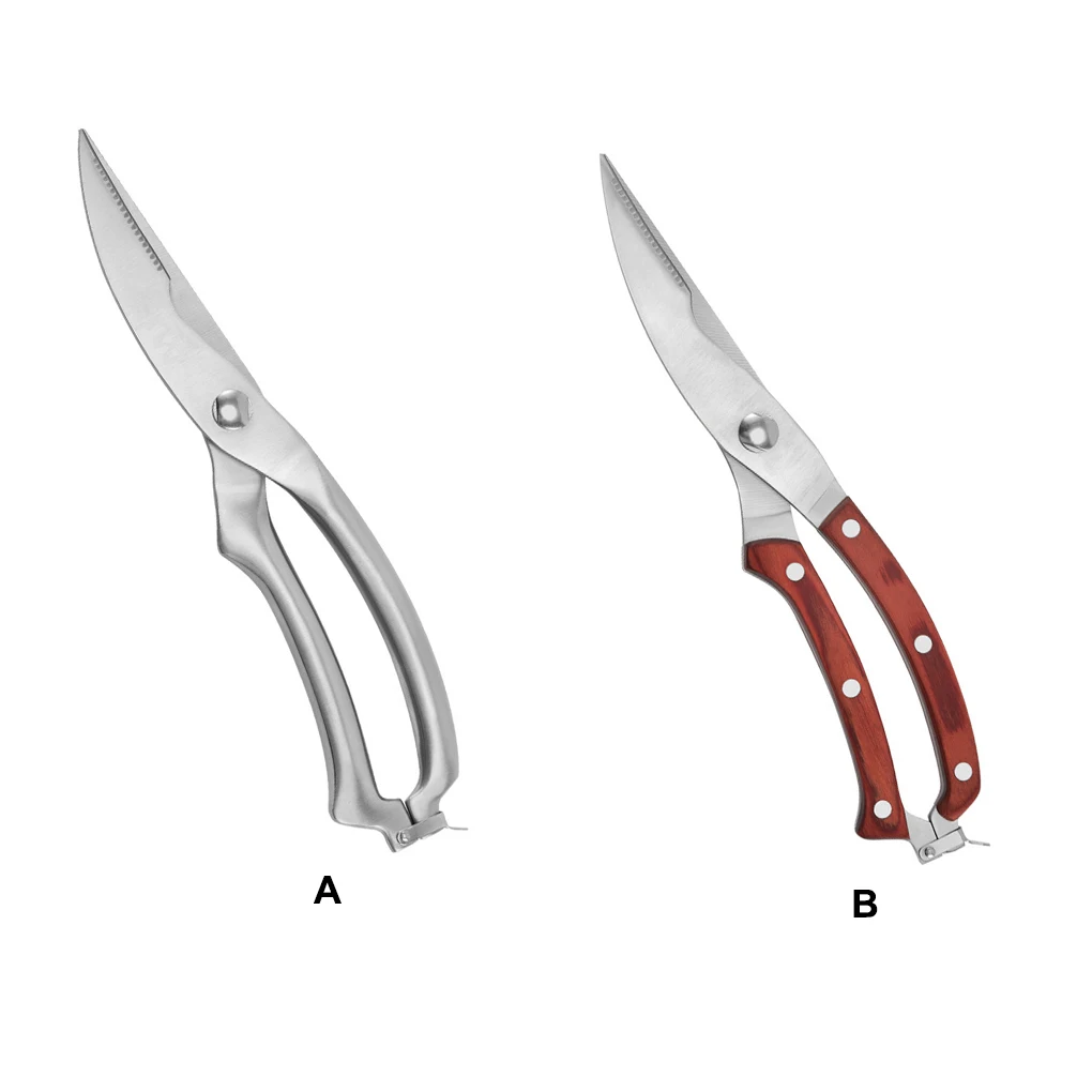 

Кухонные ножницы, ножницы из нержавеющей стали для курицы, портативные Подпружиненные ножницы для готовки мяса, открытый ножницы для готов...