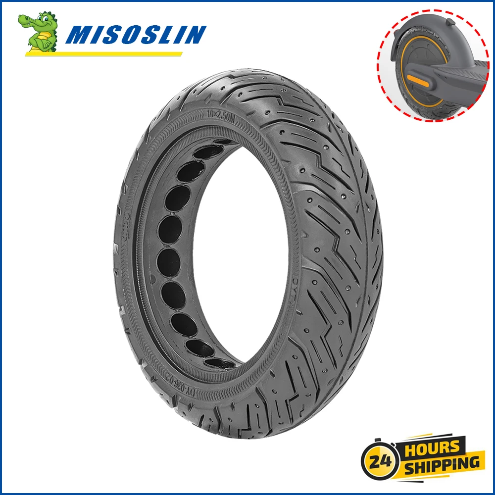 For Segway Ninebot Max G30 G30L G30D Electric Scooter 60/70-6.5 Solid Tire 10x2.50 Rubber Tyre Honeycomb Tubeless 10 inch Tires
