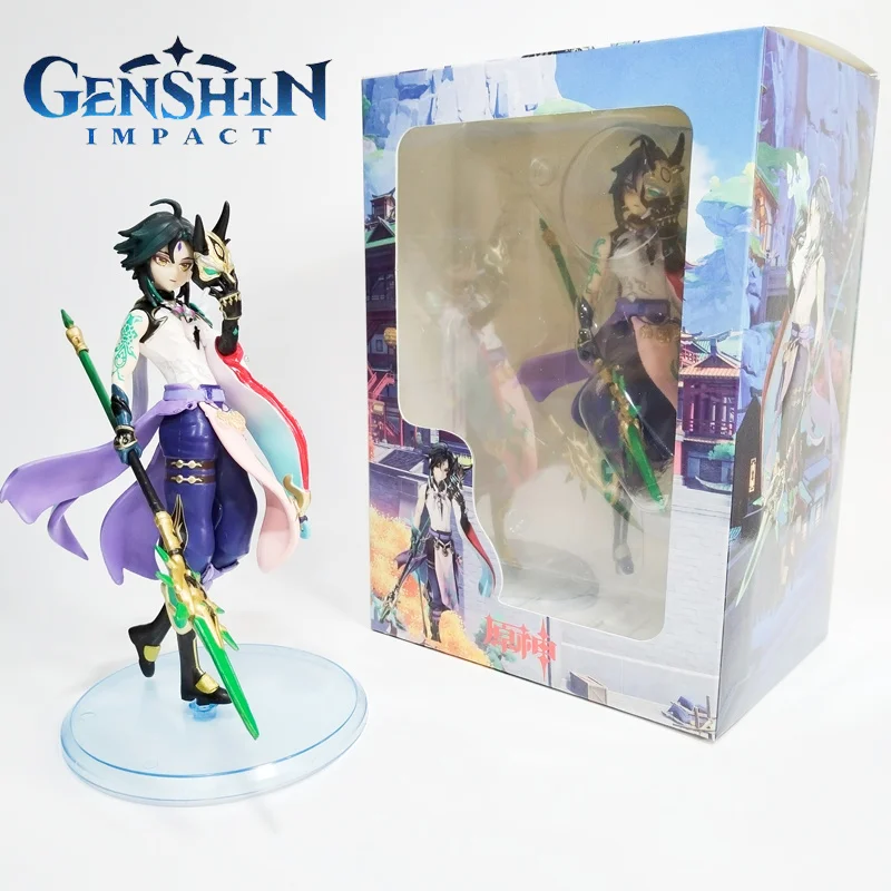 

Genshin Impact Xiao Kaedehara Kazuha Anime Figure Game Klee Action Figurines Collectible Doll Statue Model Toys Children Gift