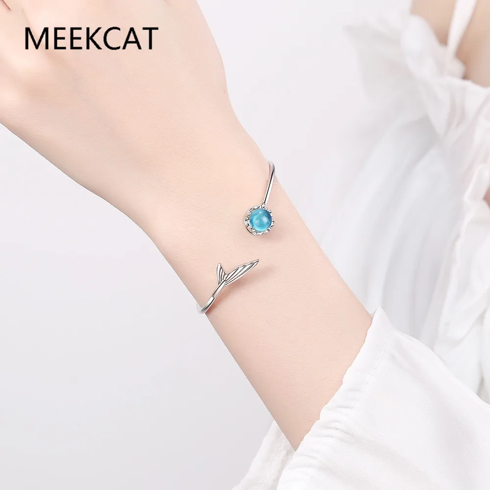 Женский браслет из серебра 925 пробы с регулируемыми стразами