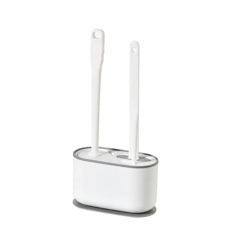 

Набор кистей для унитаза, 3 шт., держатель для головки уборной, настенная палочка для туалета, быстросохнущая длинная ручка, Мягкая силиконовая щетина, чистящий Туалет