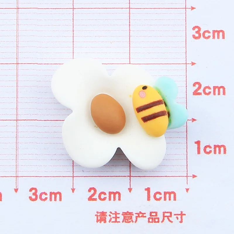 10 шт. новинка милый мультяшный пчелиный медведь кабошон из смолы для рукоделия
