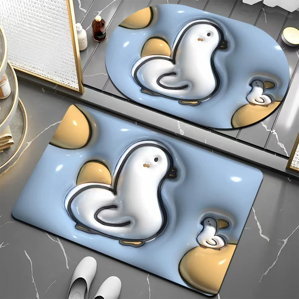 

Cute Cartoon 3d Printed Crystal Velvet Carpet Home Decor Living Room Entrance Doormat Customizable Bathroom Non-Slip Rug