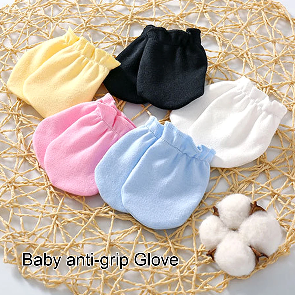 

Cotton Baby Gloves Four Anti Scratching Kids Accessories Safety Scratch Mittens Handguard Care Products Flexible