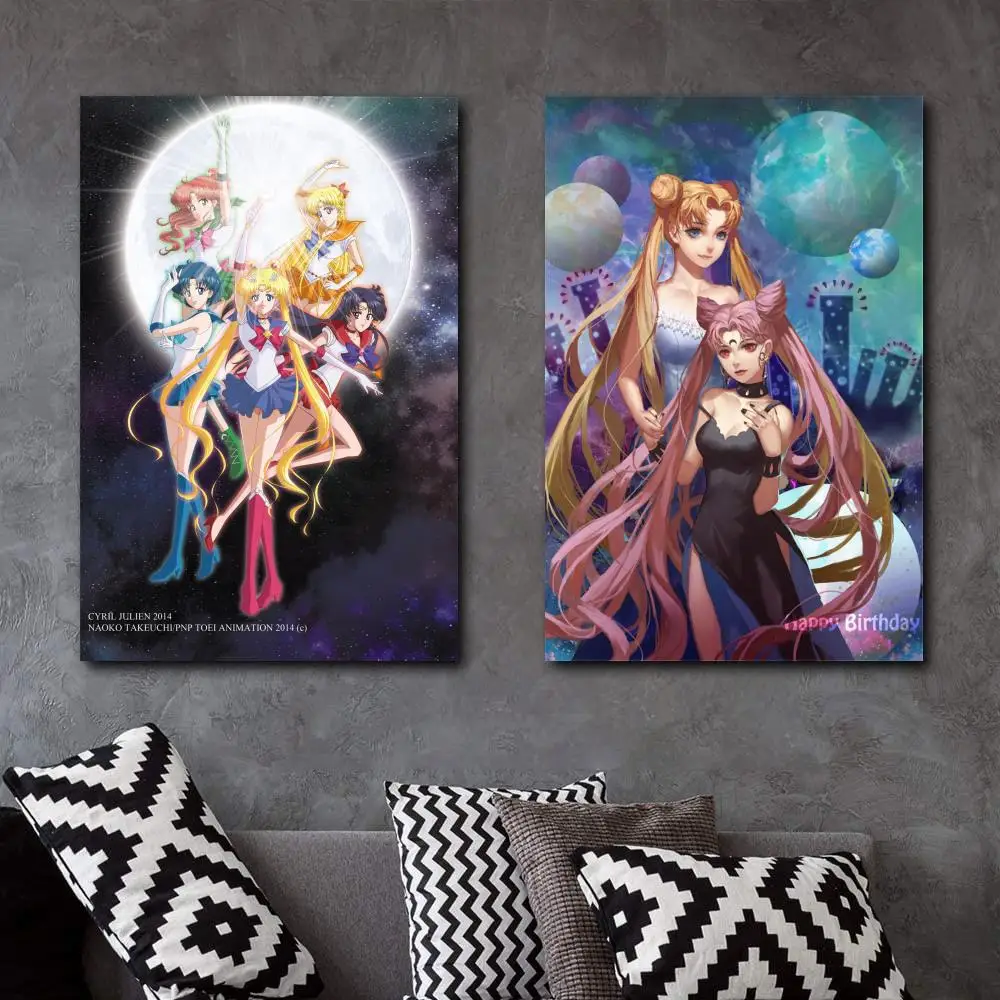 

Sailor Moon Action Japan Anime Movie TV Show Canvas Art Poster and Wall Art Picture Print Modern Family bedroom Decor Posters