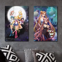 sailor moon action japan anime movie tv show canvas art poster and wall art picture print modern family bedroom decor posters