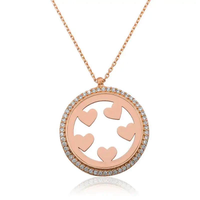 

Tevuli 925 Sterling Silver Heart Circle Lady Necklace