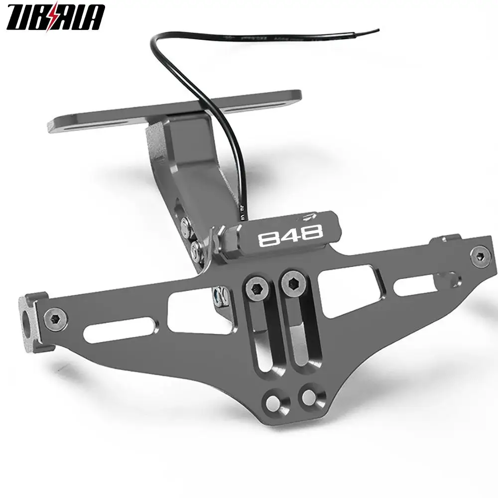 

FOR DUCATI 848 2007 2008 2009 2010 2011 2012 Rear License Plate Holder Licence Bracket with Light Tail Tidy Fender Eliminator