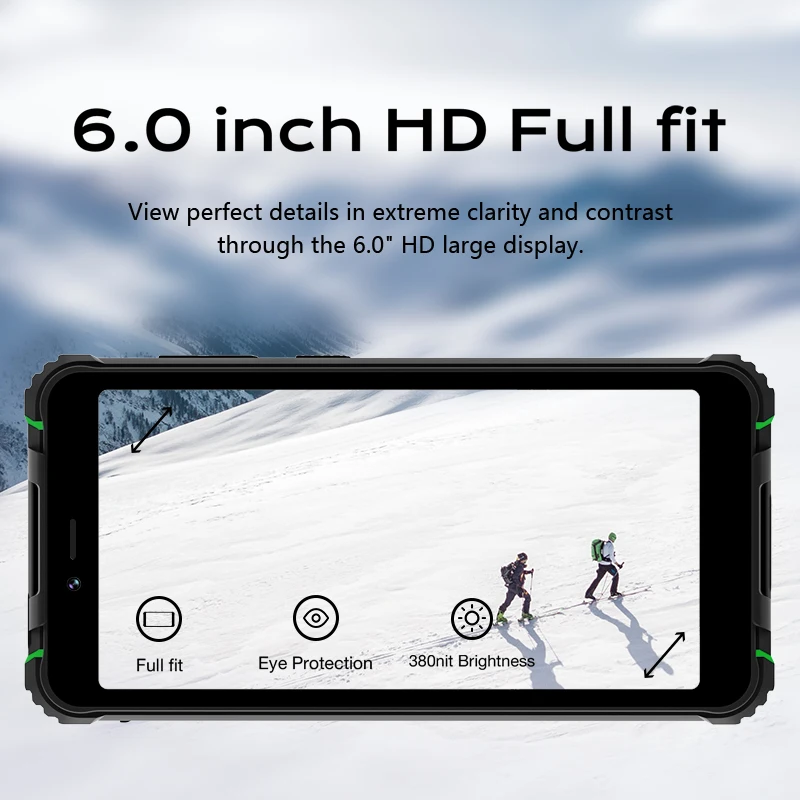 HOTWAV T5 MAX Rugged Smartphone Android 13 6050mAh 4GB+64GB Mobile Phone NFC Supported 6.0'' 13MP Rear Camera Cellphone