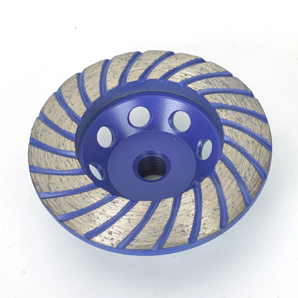 1Pc 4inch 100mm Diamond Curved Surface Grinding Disc Angle Grinder Disc Cement Concrete Floor Diamond Bowl Polishing  Head