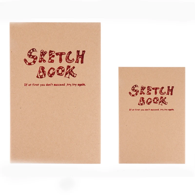 A4/A5 Retro Sketchbook Art Special Lock Line Simple Hand-painted Artist Sketch Diary Memo Note Office School Stationery