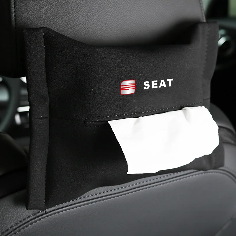 

1 Pcs Universal Car Tissue Box Sun Visor Holder Auto Interior Storage Decoration Accessories For Seat Leon Ibiza Mk3 5F 6J6l Mk1