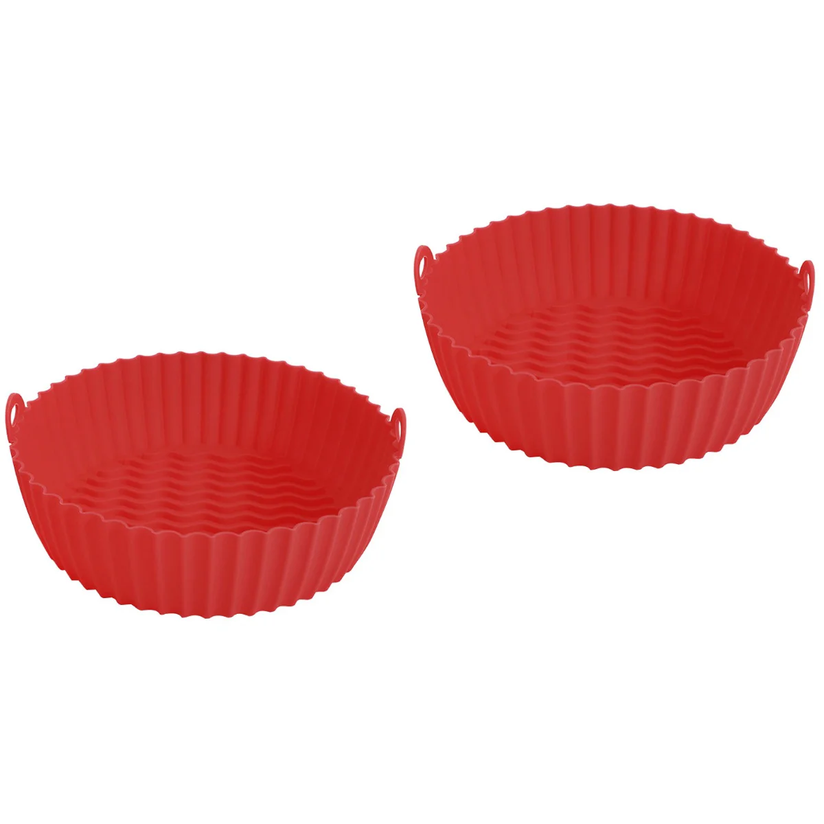 

Air Fryer Pot Silicone Oven Baking Accessories Pan Forsafe Bowl Round Fryers Dish Insert