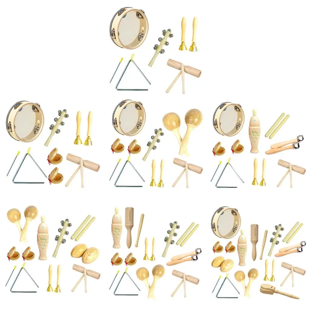 

Percussion Instruments Toy Musical Instrument Set with Percussion Musical Instrument for Developing Musical Sensitivity Boys