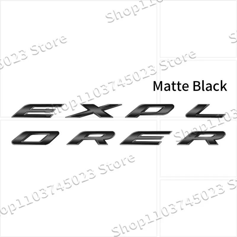 

3D Стайлинг автомобиля АБС-пластик черный/серебристый передний капот задний багажник эмблема наклейка украшение для Ford Explorer логотип аксессуары