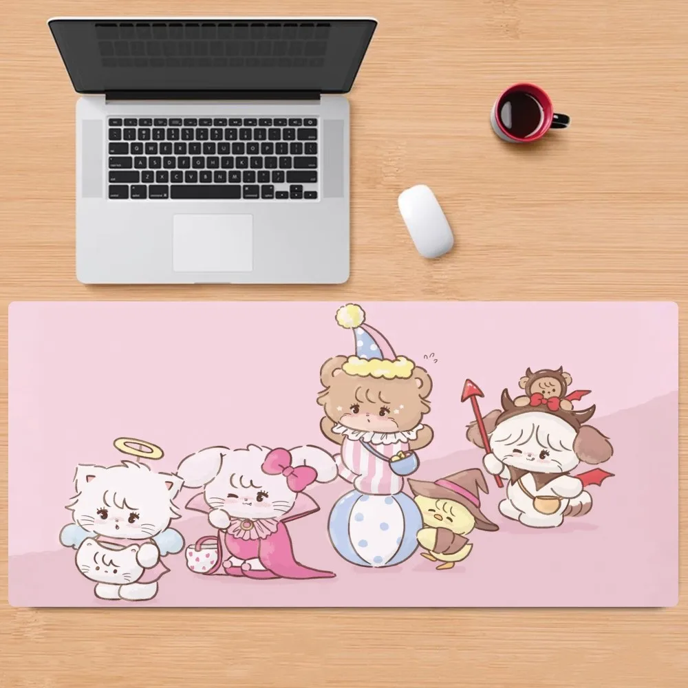 Симпатичный коврик для мыши Mikko нескользящий утолщенный большой письма офиса