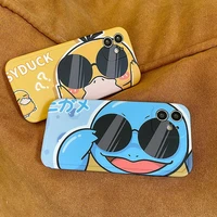 jenny duck pokemon phone case for iphone 11 12 pro 13 pro max 8 plus xs xr xs max 7 8 6 cute cartoon anti fall silicone case
