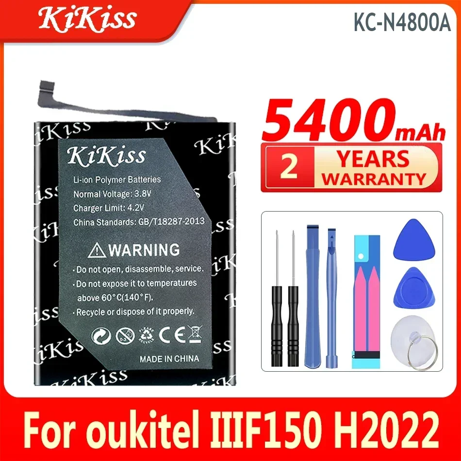 Аккумулятор KiKiss KC-N4800A KCN4800A 5400 мАч для oukitel IIIF150 H2022 аккумулятор большой емкости
