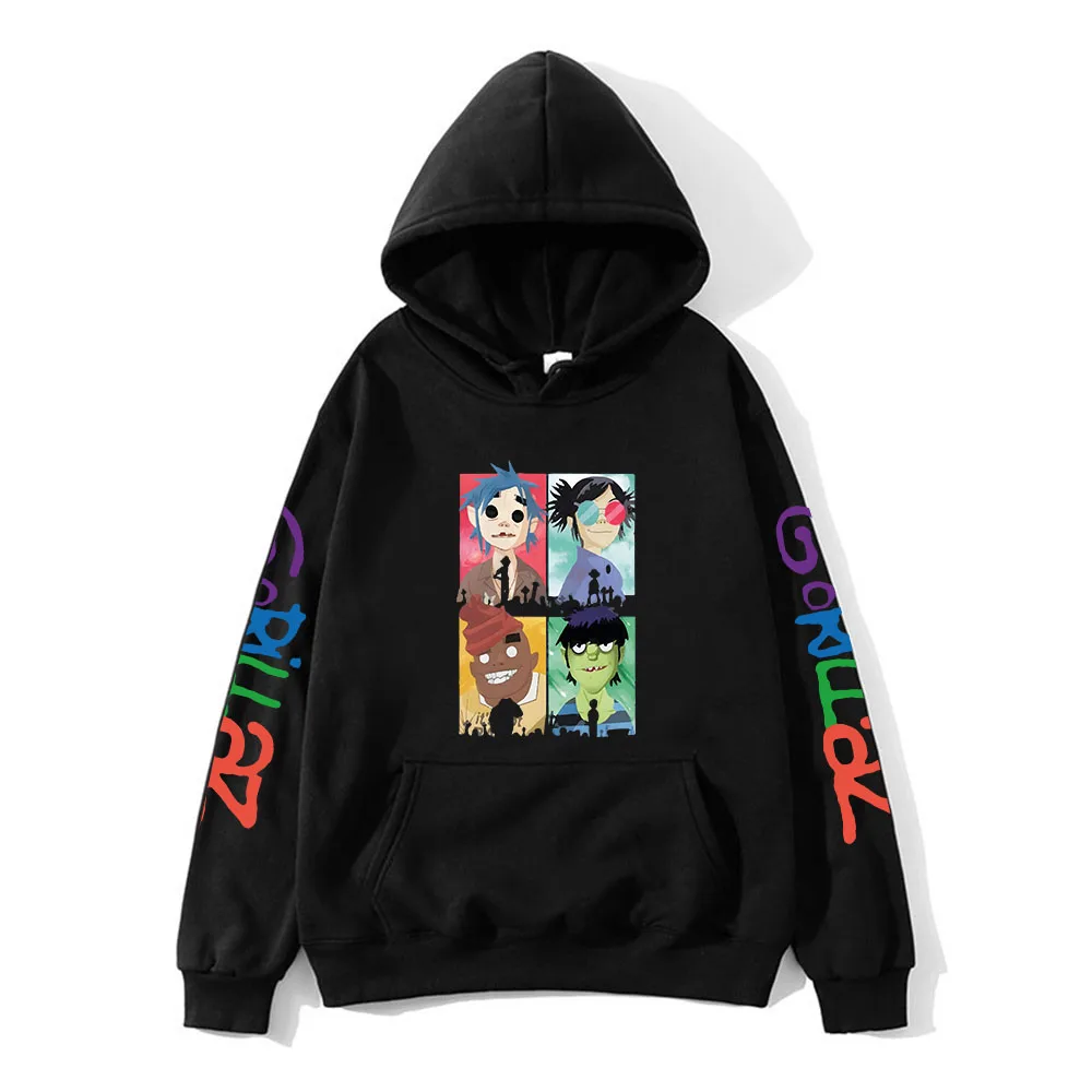 

Gorillaz Family Kids Hoodies Cartoon Music Band Graphic Sweatshirts Harajuku Y2k Clothes Streetwear Top Spring Autumn Clothing