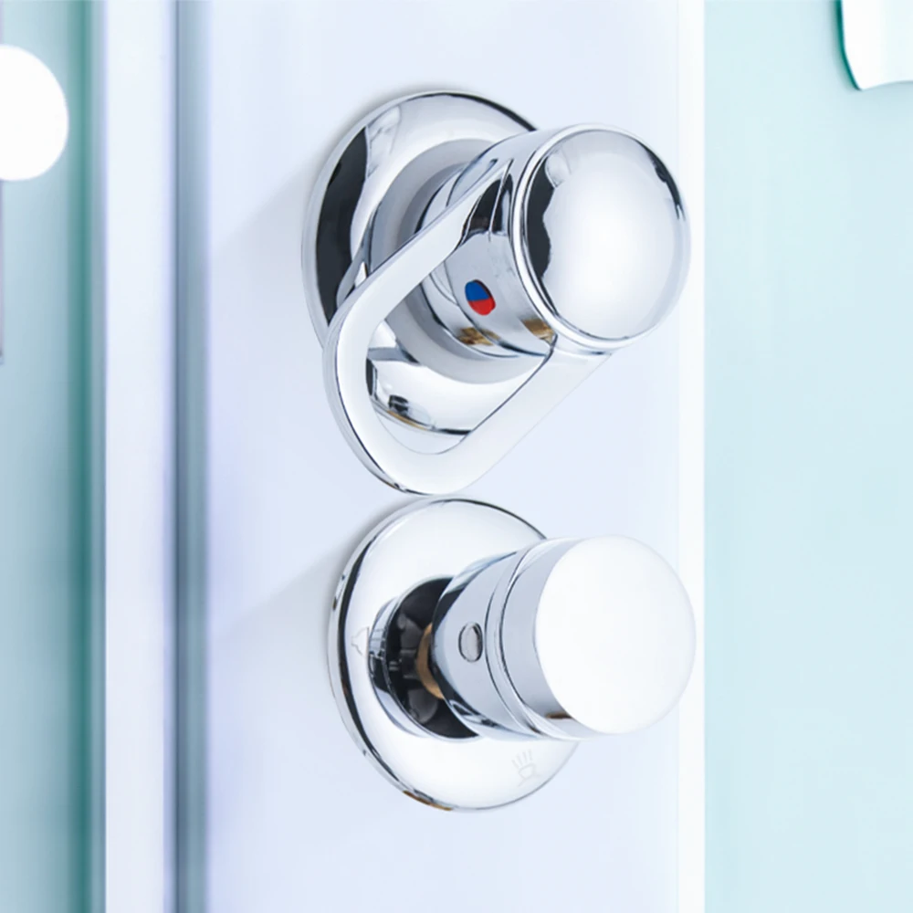 Split 2 Piece Shower room Tap Brass Shower Faucet Mixer Easy Installation Screw Thread 2/3/4/5 Way Diverter Valve Control