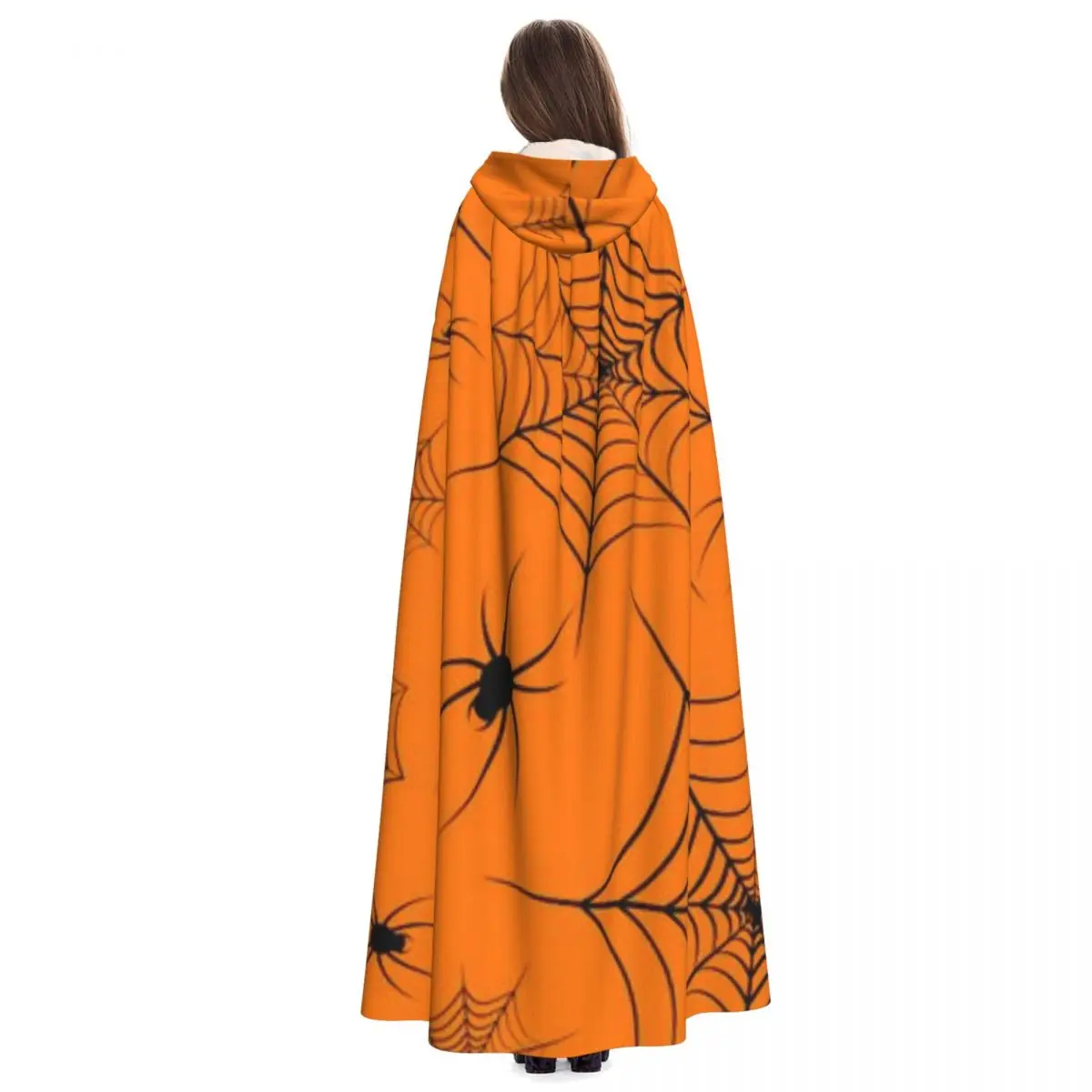 Унисекс плащ с капюшоном Cobweb и пауки из полиэстера