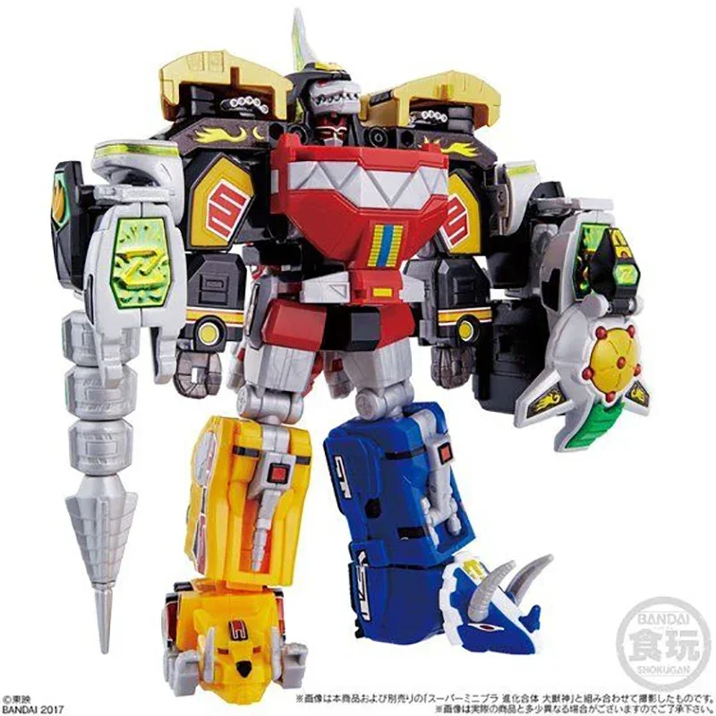 В наличии Candy Smp Shokugan Super Minipla Power Rangers и Megazord Ninja Sentai Kakuranger Anime Action Figure Подарочная