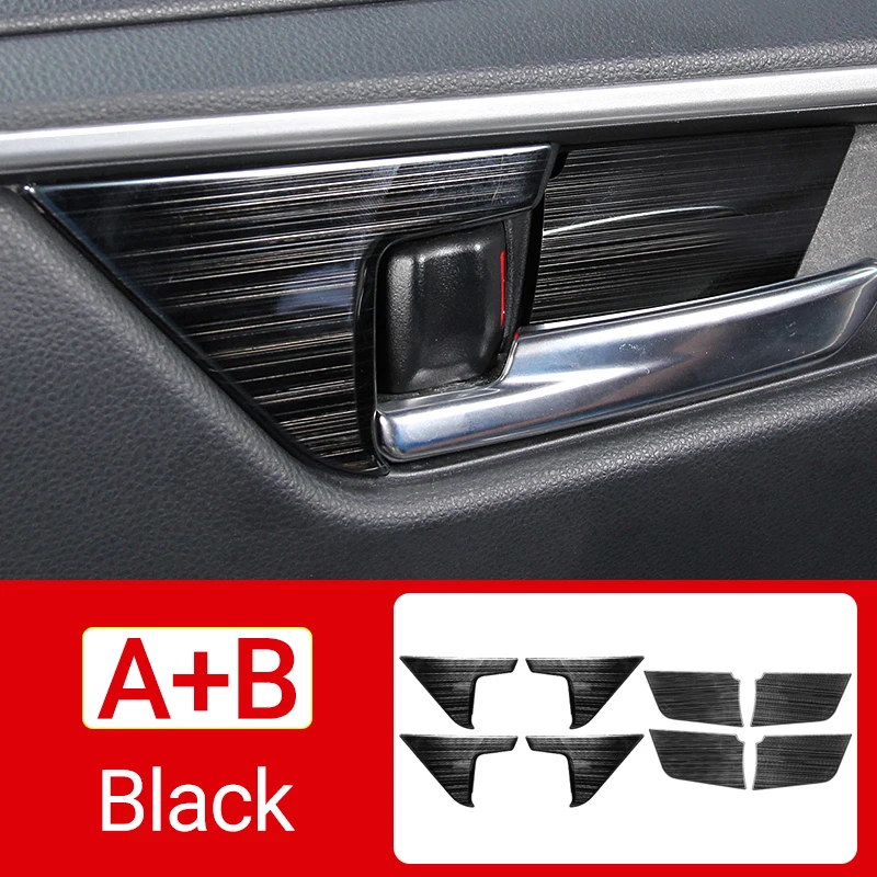 

Для Toyota RAV4 XA50 2019 2020 2021 2022 2023 2024 RAV 4 Гибридные наклейки из нержавеющей стали на внутреннюю дверную ручку ...