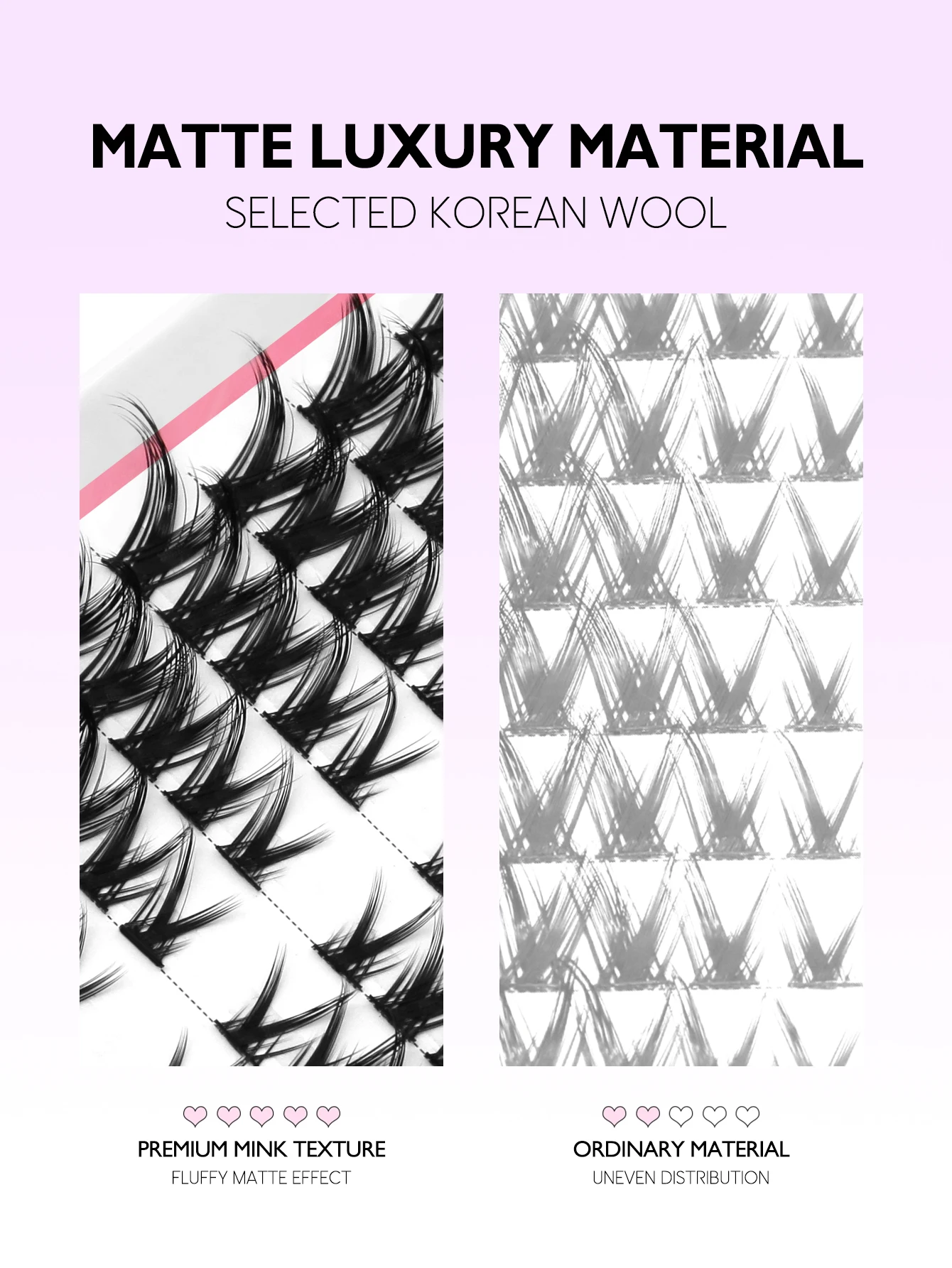 Накладные ресницы GROINNEYA кошачий глаз индивидуальные натуральный вид смешанный