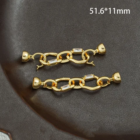 LIJIEMEI Позолоченная пряжка для браслета и ожерелья