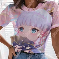 game genshin impact 3d print cosplay summer t shirts women oversized fashion streetwear harajuku anime kawaii girls boys clothes