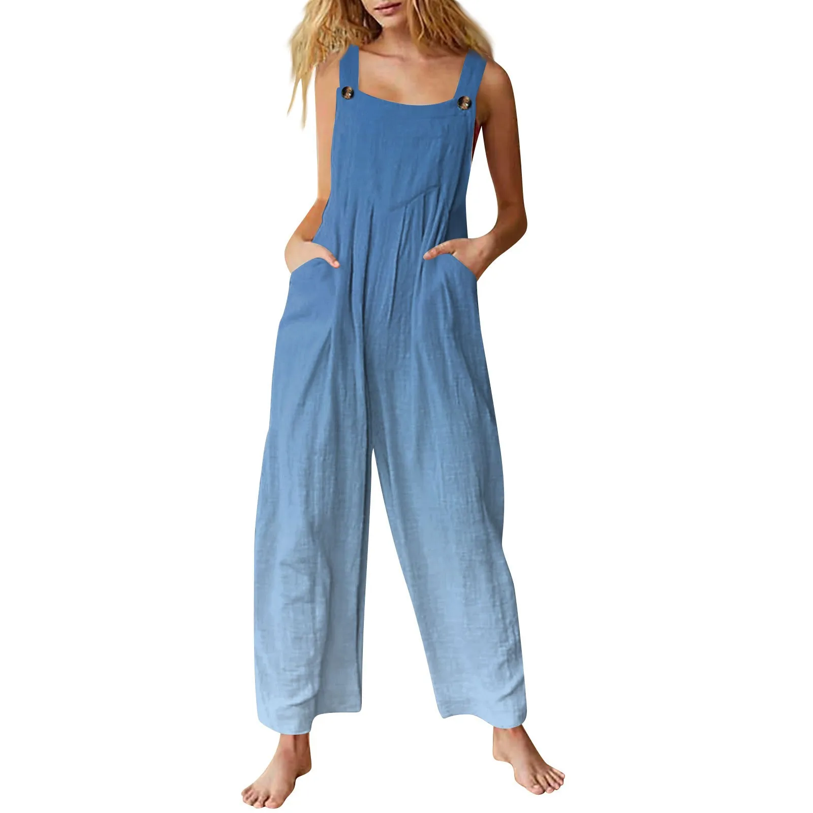 Женский Повседневный Комбинезон С Украшенными Кристаллами Регулируемые Бретели