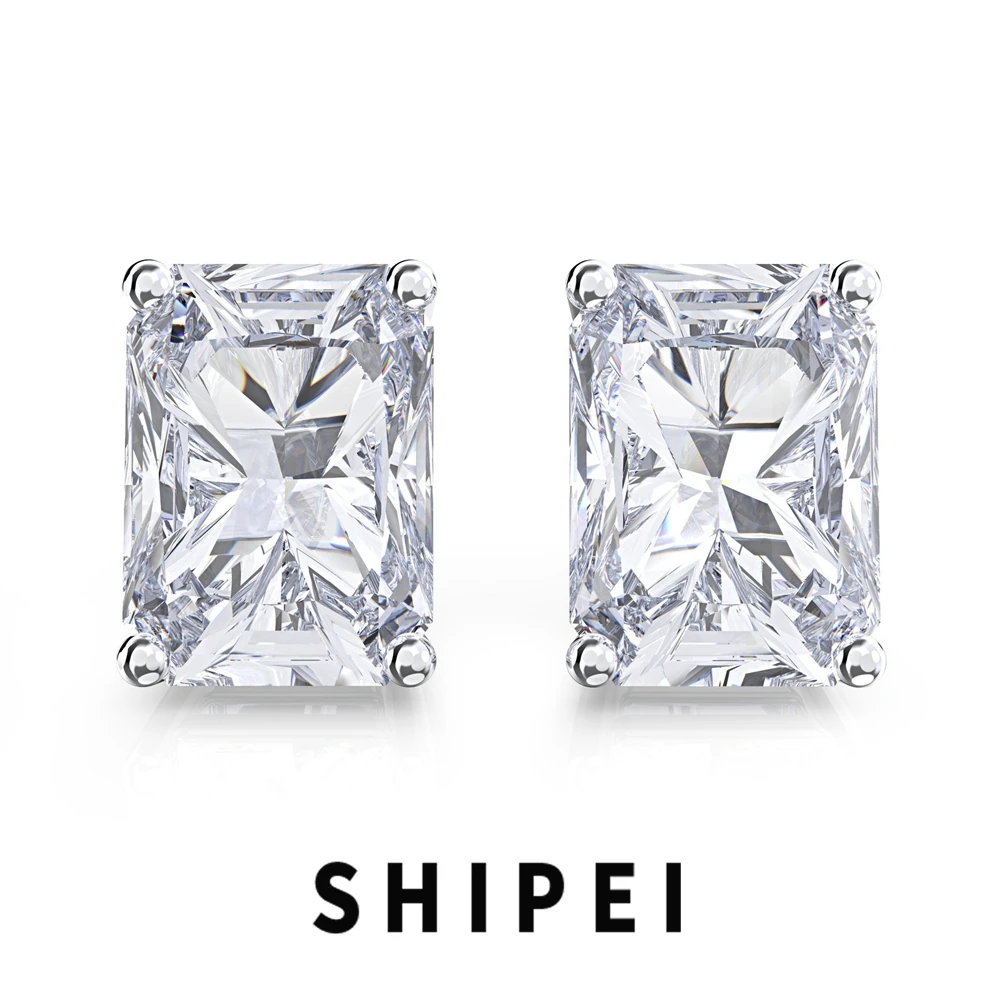 

Серебряные драгоценные камни SHIPEI, серебро 925 пробы, блестящая огранка, 1 карат, Белый сапфир, драгоценные украшения, оптовая продажа