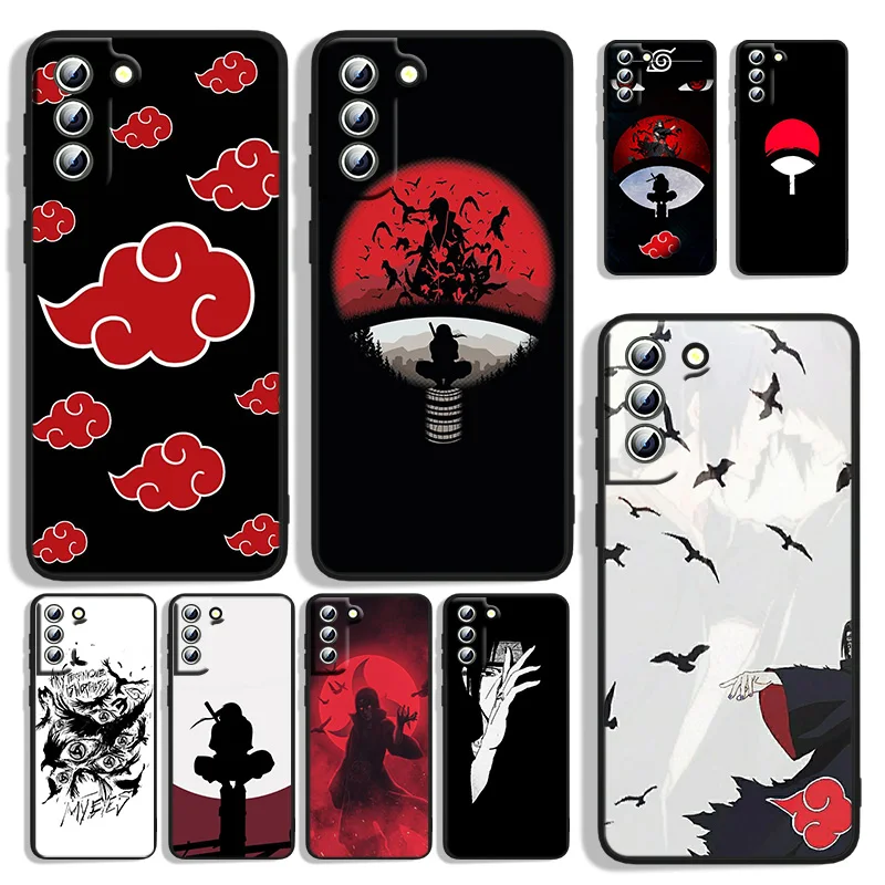 

Uchiha Itachi Naruto Phone Case For Samsung Galaxy S22 S21 S20 FE Ultra S10e S10 S9 S8 S7 Lite Plus Edge Black Funda Cover