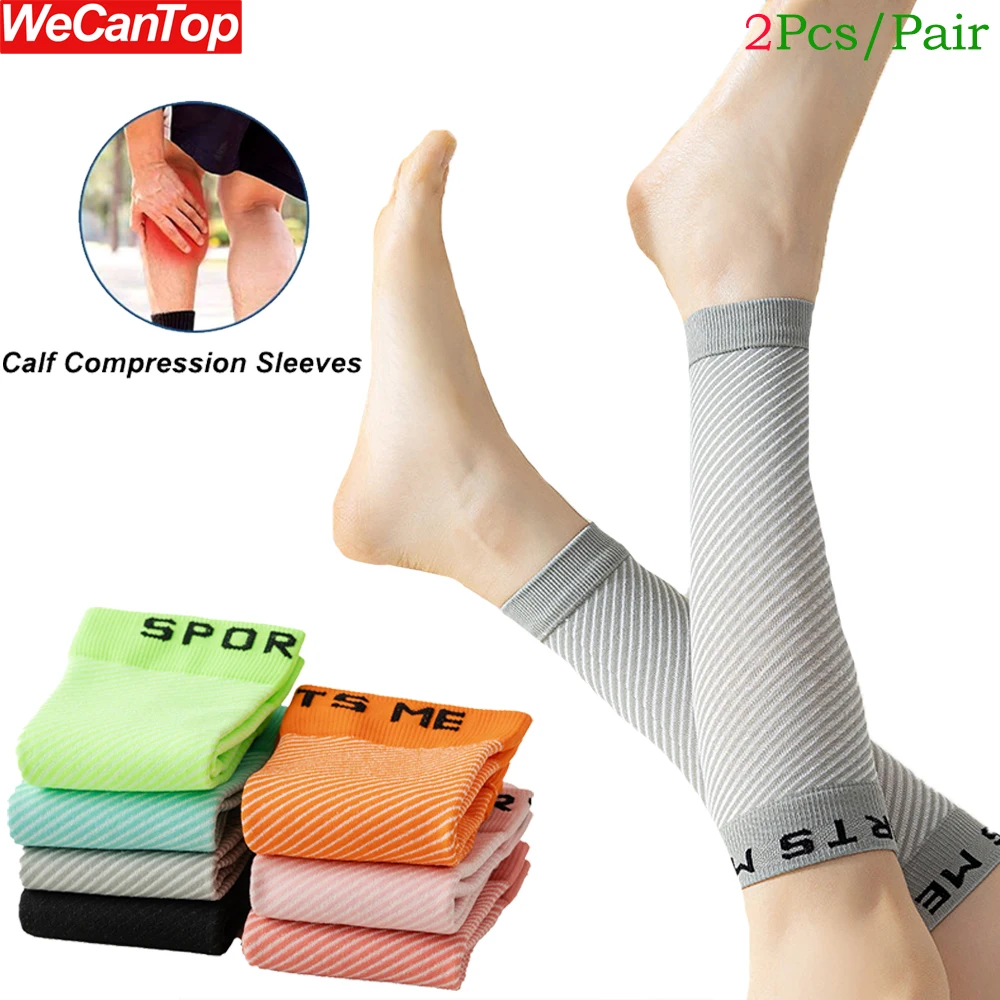 

1Pair Sport Compression Calf Sleeves Men Women Shin Splint Compression Sleeve 23-32mmhg - Footless Compression Socks for Running