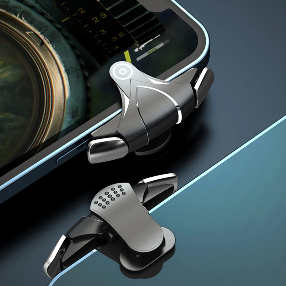 

G12 Mobile Phone Gaming Trigger for PUBG Shooter Joysticks Gamepad Shooting ABS Aim Key Button L1 R1 Controller for IOS Android