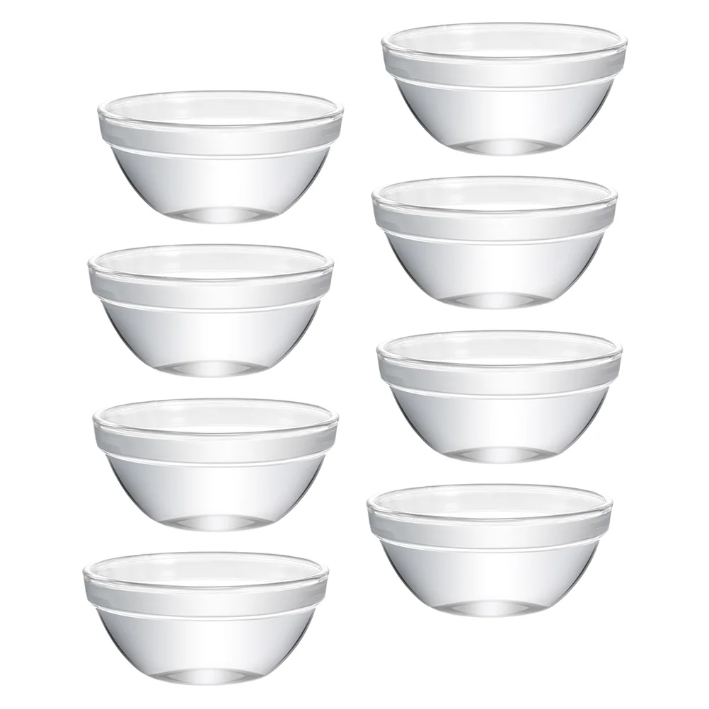 

Bowls Bowl Dessert Pudding Serving Container Jelly Dishes Clear Prep Mini Salad Sauce Dish Cups Ramekins Mixing Candy Snack Side