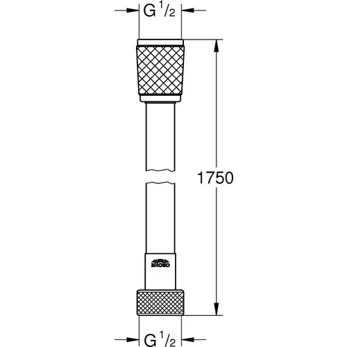 Шланг для душа Grohe Rotaflex Twistfree 1750 28410001 |