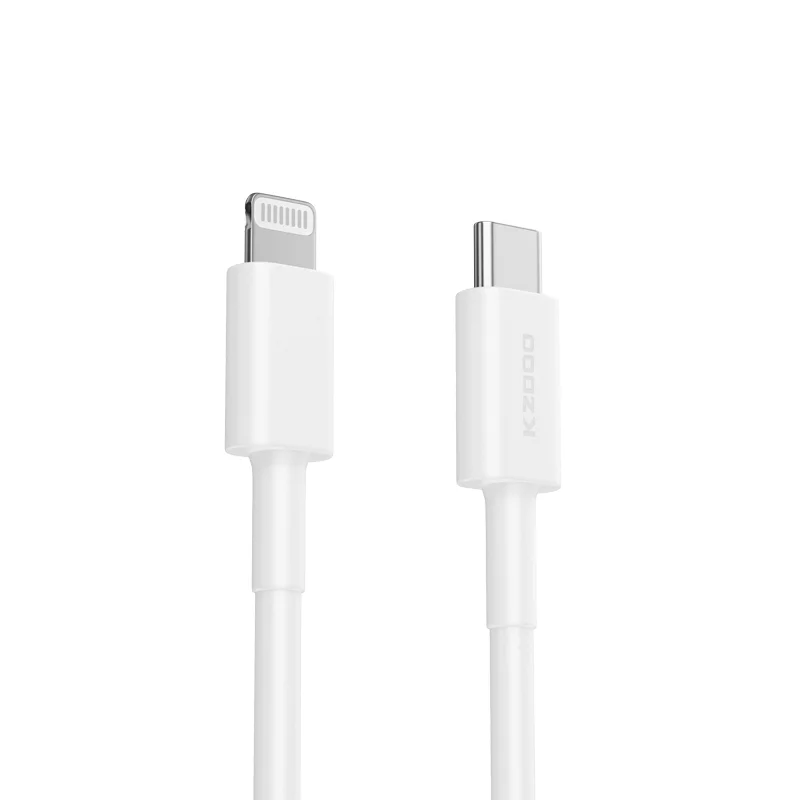 

KZDOO USB-C To Lightning Cable Original Fast Charging 1M & 2M MFI Certificate18w-20w Power Durable Adapter For All Apple Devices