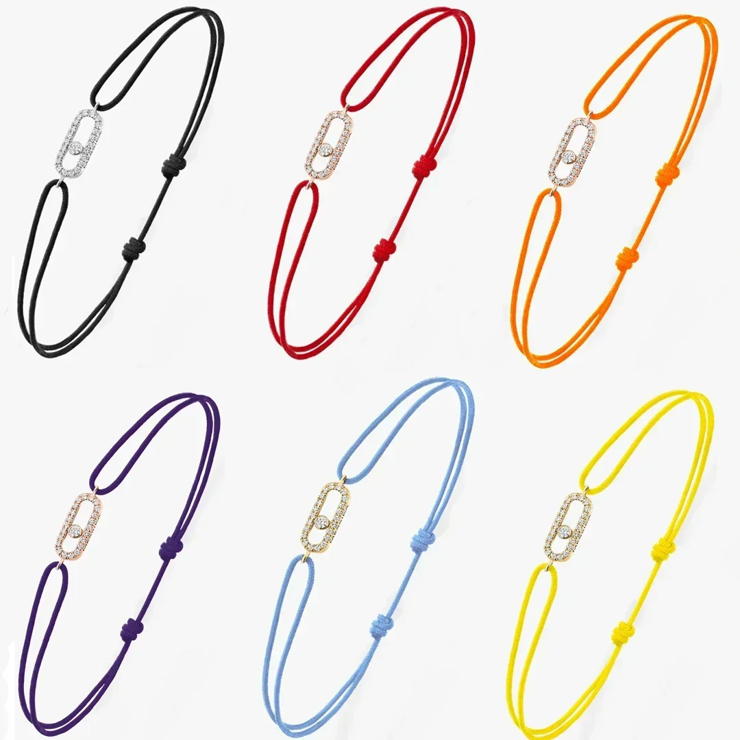 Женский браслет с подвеской из серебра 925 пробы камнями